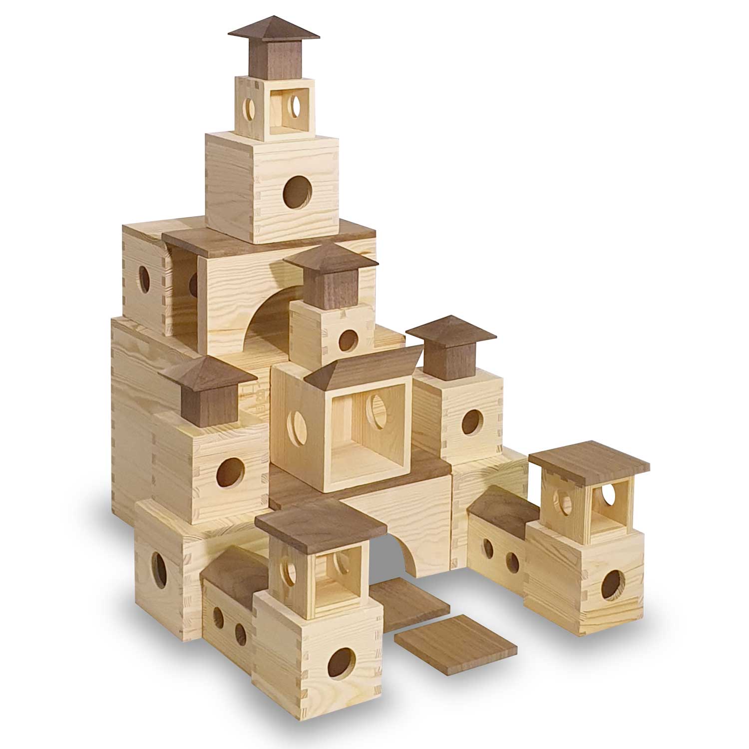 Holzburg-Set XL, Holz, für Kinder